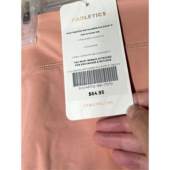 Fabletics High Waisted Motion 365 6” Run Shorts NWT Size XXL - Picture 5 of 8